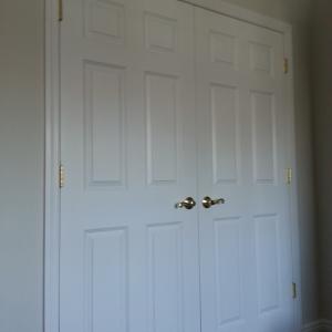 After closet installation